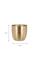 Alano pot goud - H19 x Ø20 cm - afbeelding 2