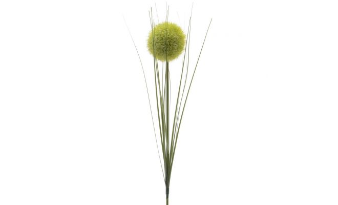 Allium zijde steel l66cm groen, kunstplant - afbeelding 1