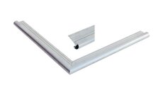 Aluminium daktrimset met ronde kraal t.b.v. plat dak, maximale dakmaat 350 x 350 cm.