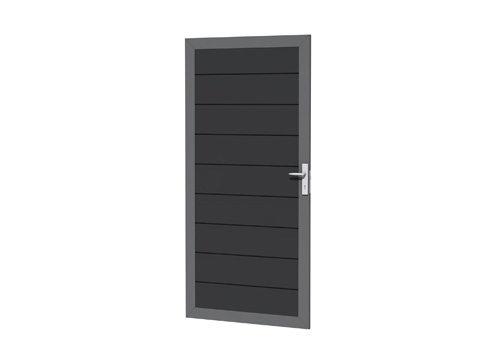 Aluminium deur antraciet 90x183 cm - afbeelding 1