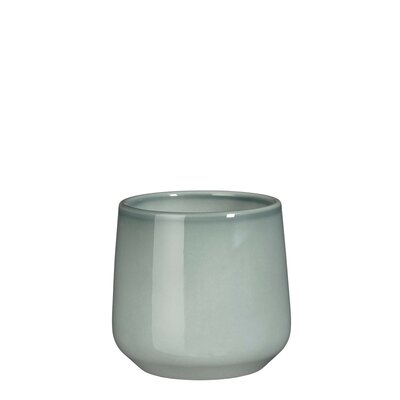 Amber pot rond l.grijs - h13,5xd14cm