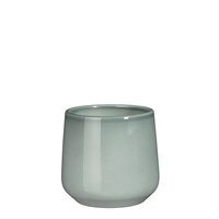 Amber pot rond l.grijs - h13,5xd14cm