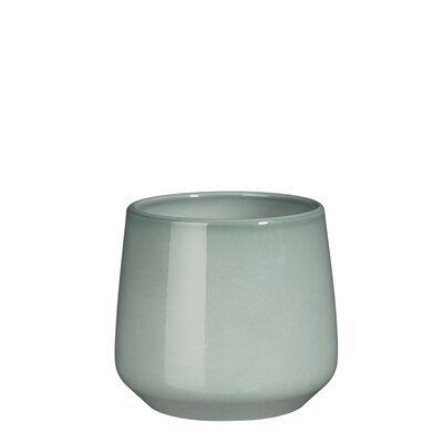 Amber pot rond l.grijs - h14xd15,5cm