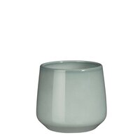 Amber pot rond l.grijs - h14xd15,5cm
