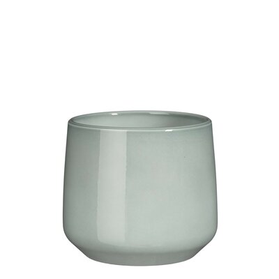 Amber pot rond l.grijs - h15,5xd17cm