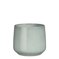 Amber pot rond l.grijs - h15,5xd17cm