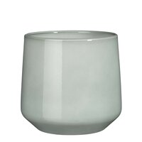 Amber pot rond l.grijs - h21xd23,5cm