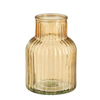 Ambre vaas glas l.bruin - H20 x Ø14 cm