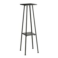Anouk planttafel zwart - l30xb30xh120cm