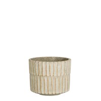 Apiro pot rond off white - h12,5xd15,5cm - afbeelding 2