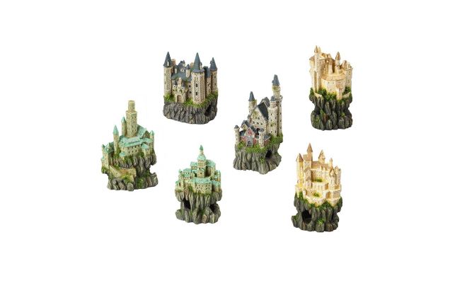 AQUA D'ELLA Decoratie castle on rock l9b8h15cm - afbeelding 1