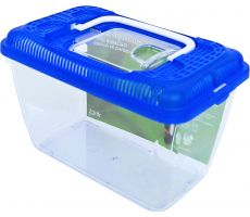 Aquarium en kap, kunststof, blauw, 2.3 liter