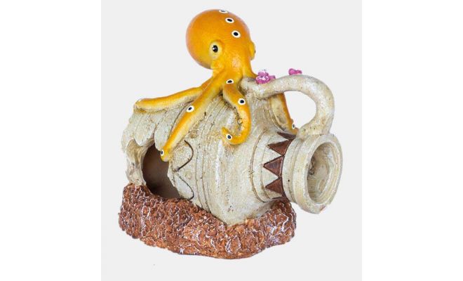 Aquariumdecoratie, jar octopus