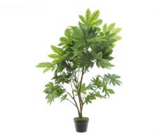Aralia plastic h90cm groen, kunstplant - afbeelding 1