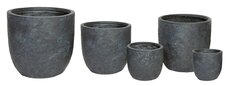 Arizona Egg Pot Graphite D 55 cm, H 51 cm - afbeelding 3