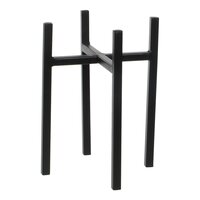 Ascot plant standaard zwart - l16,5xb16,5xh25cm - afbeelding 1