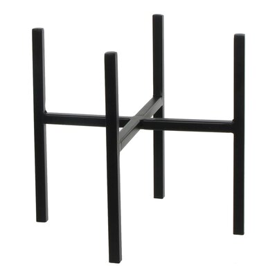Ascot plant standaard zwart - l24xb24xh25cm - afbeelding 1