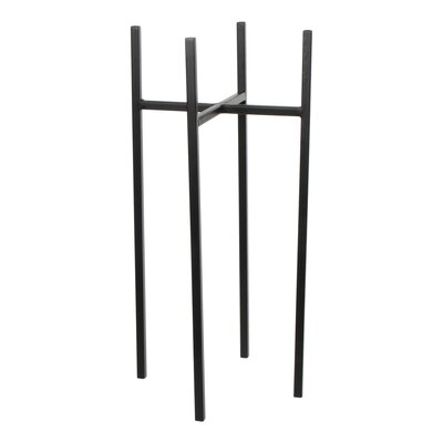 Ascot plant standaard zwart - l24xb24xh55cm - afbeelding 1