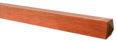 AZ Hardhouten paal met diamantkop, 12 x 12 x 300 cm.
