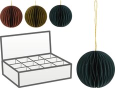 bal papier 80mm kleur hanger, per stuk