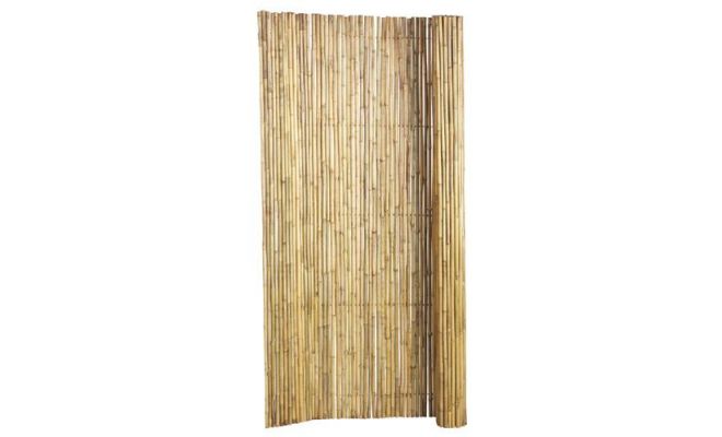 Bamboescherm op rol 180 x 180 cm, gelakt. - afbeelding 1