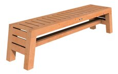 Bank Riva Excellent, 200 x 45 x 45 cm, onbehandeld.