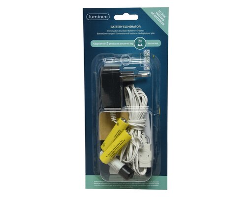 Batterij vervanger 3x 2x aa wit
