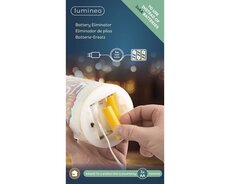 Batterijvervanger pvc op batterijen binnen – zwart/wit – L 300 cm - afbeelding 3