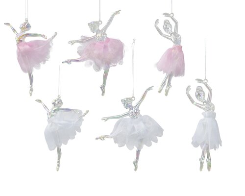 Beeldjes acryl, transparant/iris, L 2 cm x B 6 cm x H 13 cm, keuze uit 1 stuks