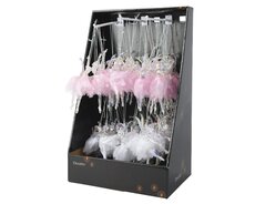 Beeldjes acryl, transparant/iris, L 2 cm x B 6 cm x H 13 cm, keuze uit 1 stuks - afbeelding 2