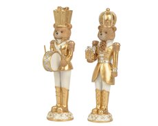 Beer polyresin, goud/kleur(en), L 7 cm x B 8,5 cm x H 25,5 cm, keuze uit 1 stuks
