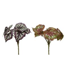 Begonia polyester d25h33cm, kunstplant, per stuk