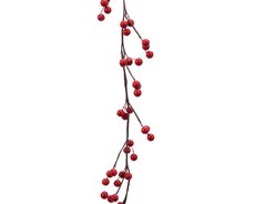 Bessenguirlande foam, H 130 cm, rood - afbeelding 6