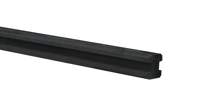 Betonpaal met diamantkop t.b.v. betonplaten met motief 10 x 10 x 275 cm, antraciet gecoat tussenpaal