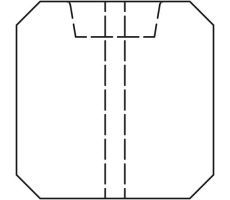 Betonpaal (Eindpaal) met diamantkop t.b.v. betonplaten met motief 10 x - afbeelding 2
