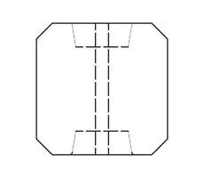Betonpaal (tussen) met diamantkop t.b.v. betonplaten met motief 10 - afbeelding 2