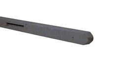 Betonpaal stampbeton 10 x 10 x 280 cm, antraciet hoekpaal t.b.v. recht scherm.