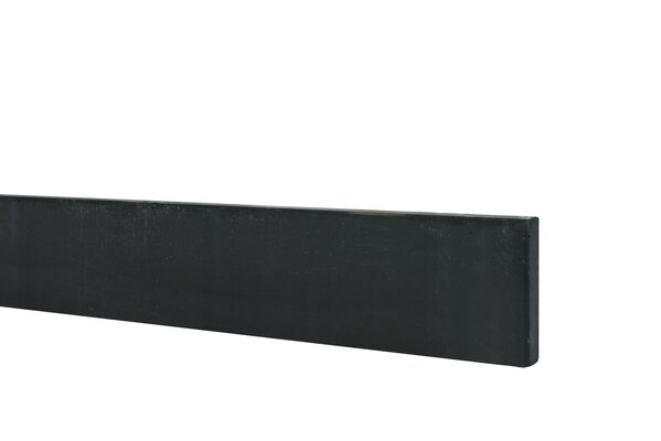 Betonplaat glad 24 x 3,5 x 180 cm, antraciet ongecoat.