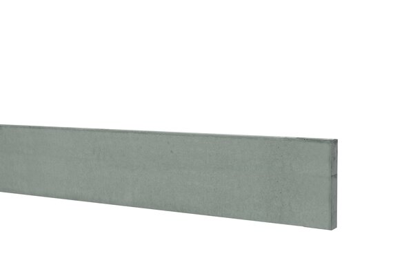 Betonplaat glad 24 x 3,5 x 184 cm, grijs ongecoat.