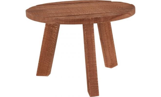 bijzettafel teak hout 3 poten