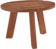 bijzettafel teak hout 3 poten