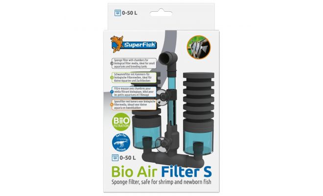 Bio air filter, s, 0-50 liter, Superfish