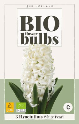 Bio hyacinthus white pearl 3 stuks