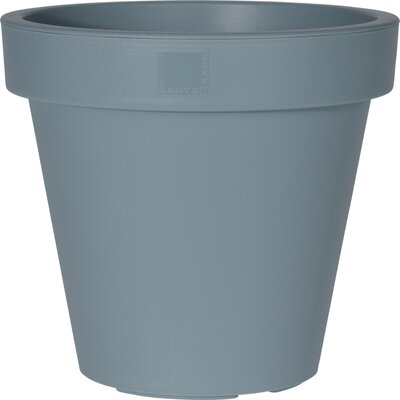 bloempot ek rond, kunststof, 30x30x26cm, blauw