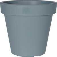 bloempot ek rond, kunststof, 30x30x26cm, blauw