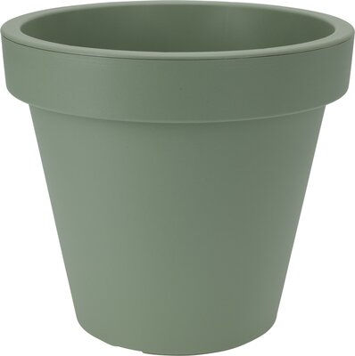 bloempot ek rond, kunststof, 35x35cm, groen