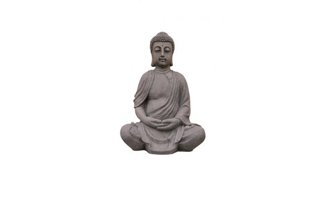 Boeddha, fiberclay, l 66 cm, b 52 cm, h 100 cm - afbeelding 1