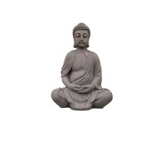 Boeddha, fiberclay, l 66 cm, b 52 cm, h 100 cm - afbeelding 2