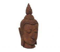 Boeddha, hoofd, polystone, l 26 cm, b 25 cm, h 57 cm