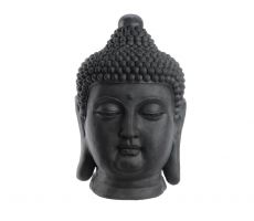 Boeddha, hoofd, polystone, l 38 cm, b 39 cm, h 60 cm - afbeelding 1